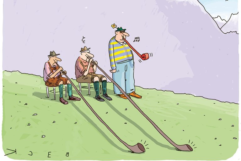 02_Alphorn-Rüedi-Herr-Krawall-cartoon_BECK_01_s