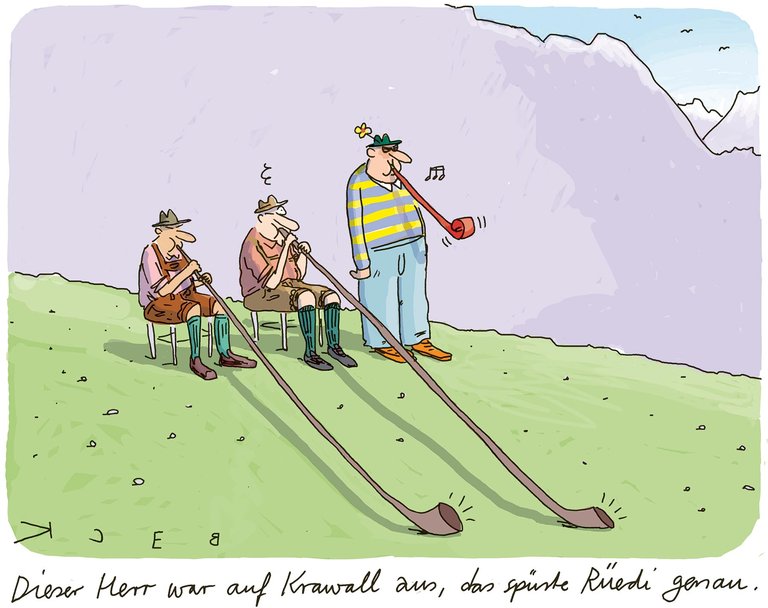 02_Alphorn-Rüedi-Herr-Krawall-cartoon_BECK_01_s